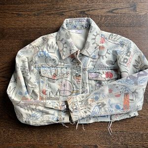 Adika Medium crop jean jacket